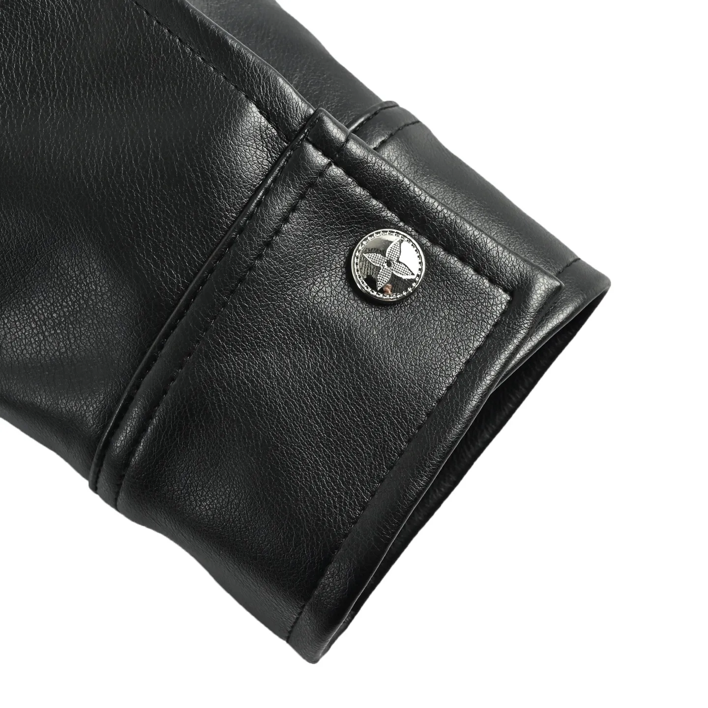 Louis Vuitton/Louis Vuitton Mount Fuji Train Embroidered Lapel Leather Jacket